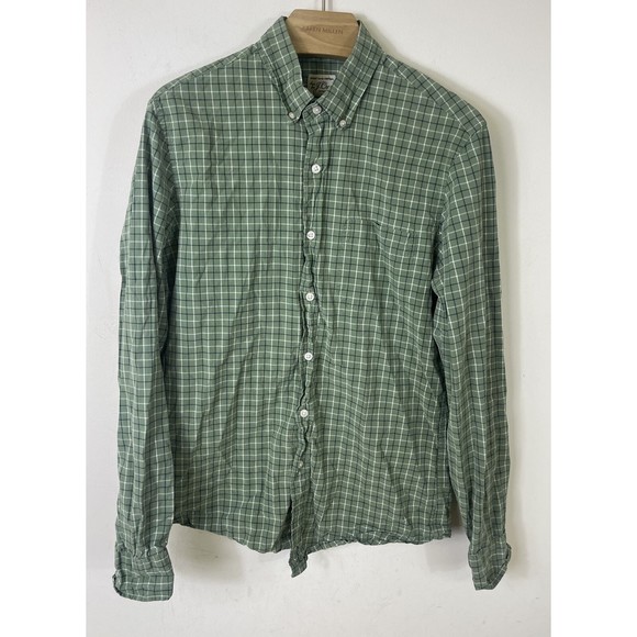 J Crew Mens Secret Wash Shirting Stretch Classic Button Up Shirt Small S - Picture 1 of 6